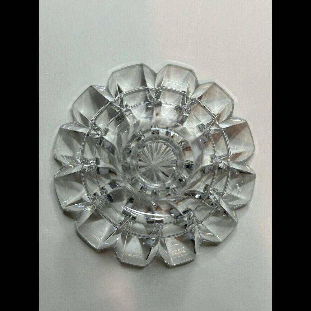 Vintage Mikasa Slovenia Perfume Bottle 5” Cut Glass Crystal Bottle With Stopper - Picture 4 of 9